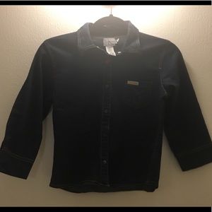 Calvin Klein dark denim/Chambray button up
